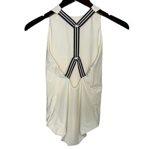 Nwot MIKOH One Piece Y Strap Bone Small